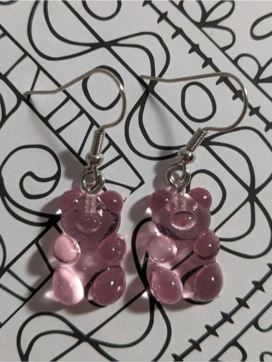 Jewelry - Pink "gummy bear" earrings